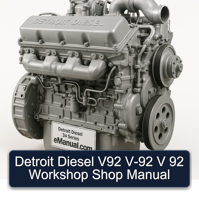 Detroit Diesel 92 Series V92 V-92 V Shop Service Repair Workshop Manual PDF