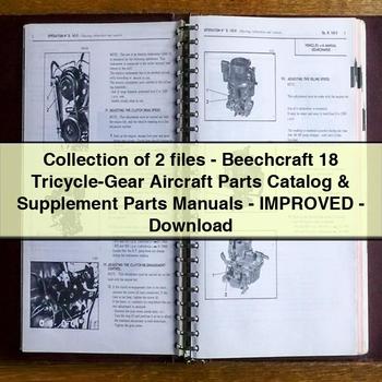 Rolls Royce Parts Manuals Collection 2 Files-beechcraft 18 Tricycle-gear Aircraft Supplement -improved Catalog PDF