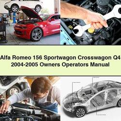2004-2005 Alfa Romeo 156 Sportwagon Crosswagon Q4 - Owners Operators Operator's Manual PDF