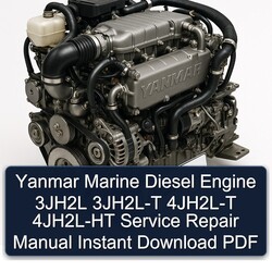 Manual de Reparación Yanmar 3JH2L, 3JH2L-T, 4JH2L-T, 4JH2L-HT (Descarga Instantánea PDF)
