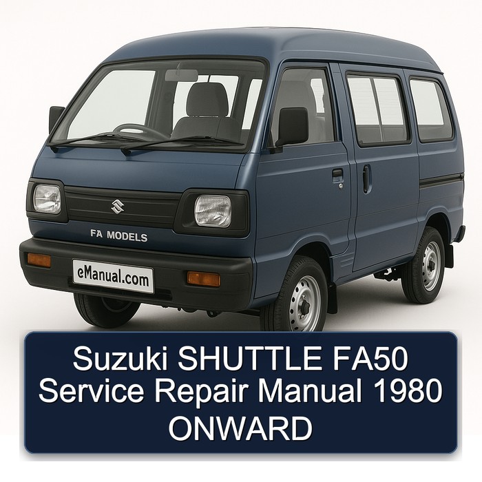 1980 Suzuki FA Models Shuttle FA50 Onward Service Repair Workshop Manual PDF
