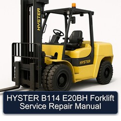 Hyster B114 E20BH Forklift Service Repair Workshop Manual PDF