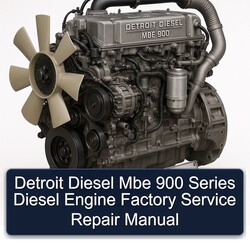 Detroit Diesel MBE 900 Series Engine Service Repair Workshop Manual PDF