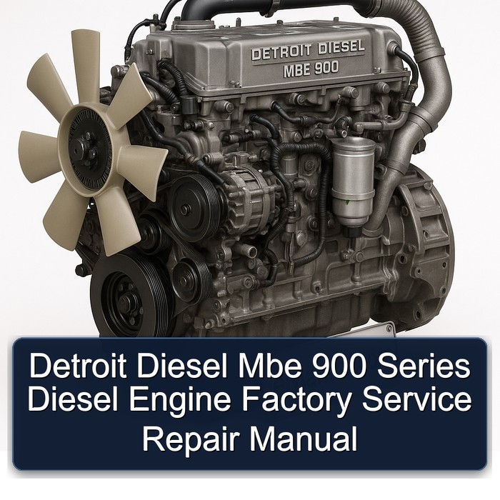 Detroit Diesel MBE 900 Series Engine Service Repair Workshop Manual PDF