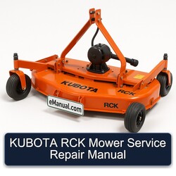 Kubota RCK Mower Service Repair Workshop Manual PDF