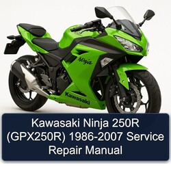 1986-2007 Kawasaki Ninja 250R (GPX250R) Service Repair Workshop Manual PDF