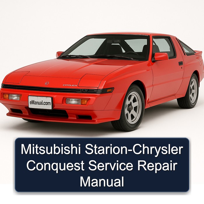 Chrysler Conquest Mitsubishi Starion Service Repair Workshop Manual PDF