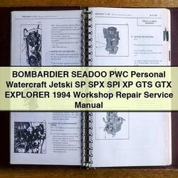 1994 Bombardier Seadoo PWC Personal Watercraft Jetski SP SPX SPI XP GTS GTX Explorer Service Repair Workshop Manual PDF
