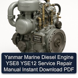 Yanmar Marine Diesel Engine YSE8 YSE12 Service Repair Workshop Manual PDF