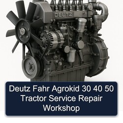 Deutz Fahr Agrokid 30 40 50 Tractor Service Repair Workshop Manual PDF
