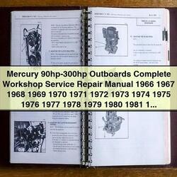 1966-1989 Mercury 90HP-300HP Outboards Service Repair Workshop Manual PDF
