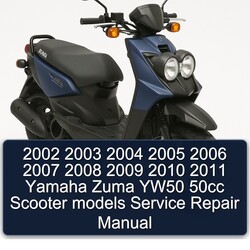 2004-2011 Yamaha Zuma YW50 50CC Scooter Models Service Repair Workshop Manual PDF