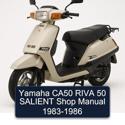 1983-1986 Yamaha Riva Models CA50 50 Salient Shop Service Repair Workshop Manual PDF