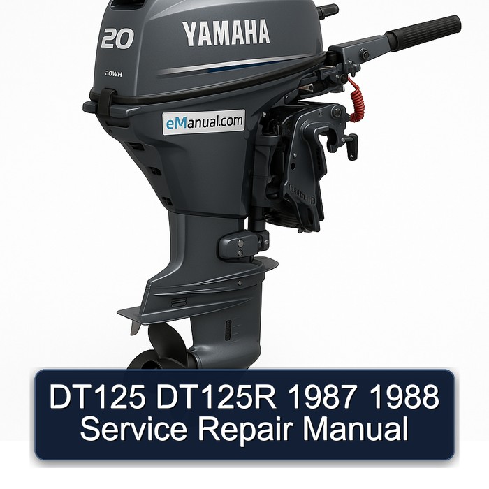 1987-1988 Yamaha DT Models DT125 DT125R Service Repair Workshop Manual PDF
