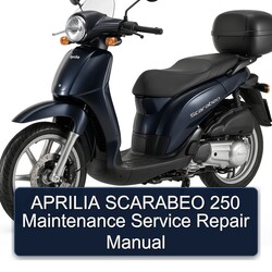 APRILIA SCARABEO 250 Maintenance Service Repair Manual 