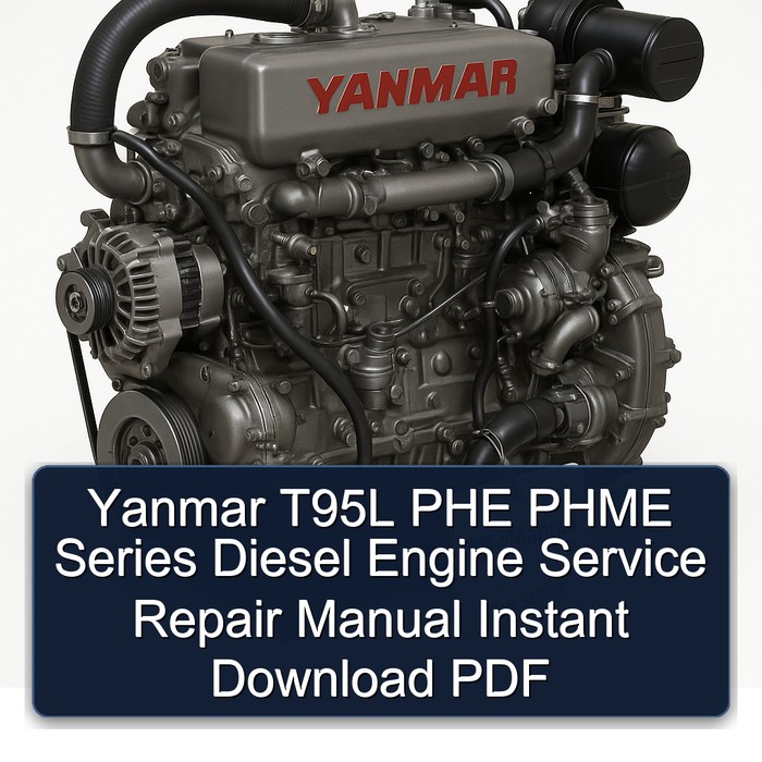 Yanmar Phme Series T95L PHE Diesel Engine Service Repair Workshop Manual PDF
