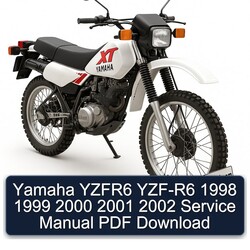 1998-2002 Yamaha YZF Models Yzfr6 YZF-R6 Service Repair Workshop Manual PDF