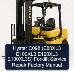 Hyster C098 (e80xl3 E100xl3 E120xl3 E100xl3s) Forklift Service Repair Workshop Manual PDF