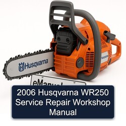 2006 Husqvarna WR250 Service Repair Workshop Manual PDF