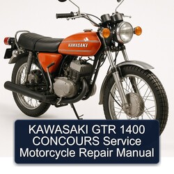 Yamaha GTR Kawasaki 1400 Concours Motorcycle Service Repair Workshop Manual PDF