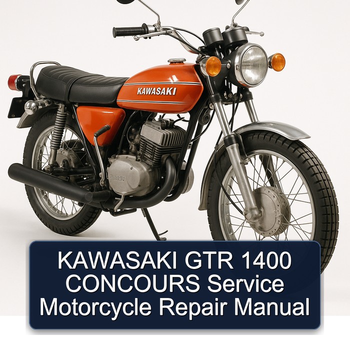 Yamaha GTR Kawasaki 1400 Concours Motorcycle Service Repair Workshop Manual PDF
