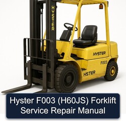 Hyster F003 (H60JS) Forklift H60JS Service Repair Workshop Manual PDF