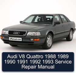 1988-1993 Audi V8 Quattro Service Repair Workshop Manual PDF