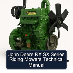 John Deere RX SX Series Riding Mowers Service Repair Workshop Manual PDF