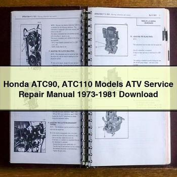 1973-1981 Honda CN250 Helix ATC90 ATC110 Models ATV Service Repair Workshop Manual PDF