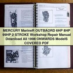 1998 Mercury Mariner Outbaord 6HP 8HP 99HP 2 Stroke All Onwards Models Covered Service Repair Workshop Manual PDF