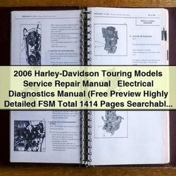 2006 Harley Davidson Touring Harley-davidson Models Electrical Diagnostics Service Repair Workshop Manual PDF