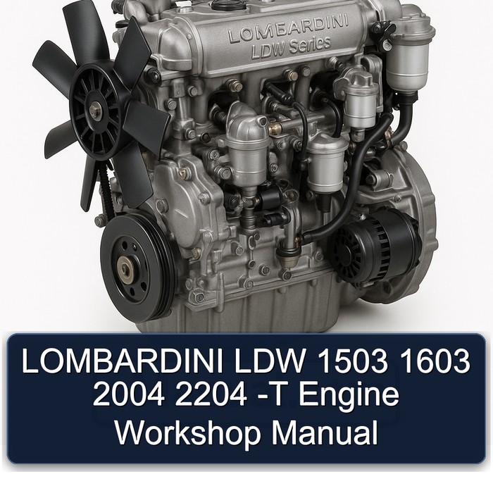2004 Lombardini LDW Series 1503 1603 2204 -t Engine Service Repair Workshop Manual PDF