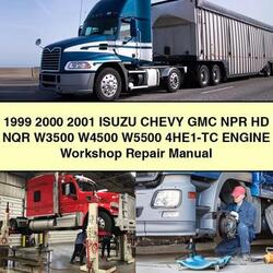 2001 Chevrolet Chevy Isuzu GMC NPR HD NQR W3500 W4500 W5500 4HE1-TC Engine Service Repair Workshop Manual PDF
