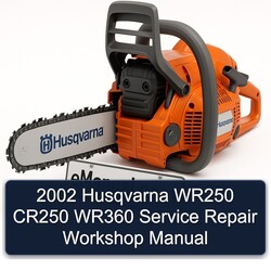 2002 Husqvarna WR250 CR250 WR360 Service Repair Workshop Manual PDF