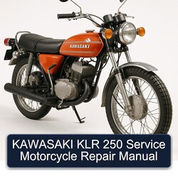 KAWASAKI KLR 250 Service Motorcycle Repair Manual 