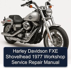 1977 Harley Davidson FXE Shovelhead Service Repair Workshop Manual PDF