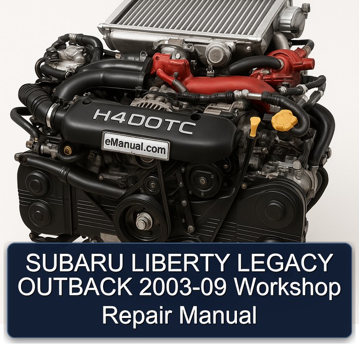 2003-2009 Subaru H4DOTC Liberty Legacy Outback Service Repair Workshop Manual PDF