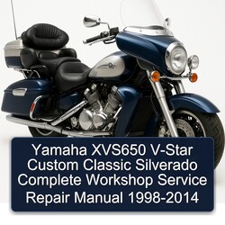 1998-2014 Aprilia Classic Yamaha XVS650 V-STAR Custom Silverado Service Repair Workshop Manual PDF