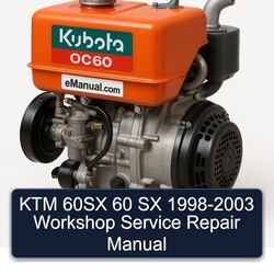 1998-2003 KTM 60 60SX SX Service Repair Workshop Manual PDF