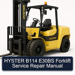 Hyster B114 E30BS Forklift Service Repair Workshop Manual PDF