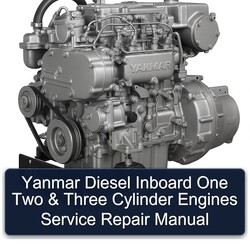 Yanmar Diesel Inboard One Two Three Cylinder Engines Service Repair Workshop Manual PDF