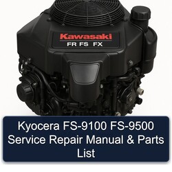 Kawasaki FR FS FX Series Manuals Kyocera FS-9100 FS-9500 Parts Catalog PDF