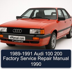 1989-1991 Audi 100 200 Service Repair Workshop Manual PDF