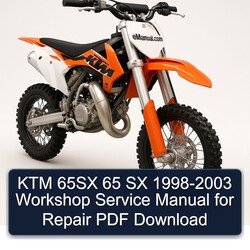 1998-2003 KTM 65 65SX SX Service Repair Workshop Manual PDF