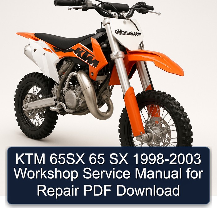 1998-2003 KTM 65 65SX SX Service Repair Workshop Manual PDF