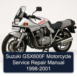 1998-2001 Suzuki GSX Series GSX600F Motorcycle Service Repair Workshop Manual PDF