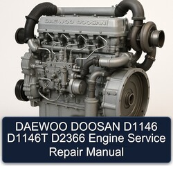 Daewoo Doosan D1146T D1146 D2366 Engine Service Repair Workshop Manual PDF