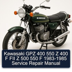 1983-1985 Kawasaki F Models GPZ 400 550 Z FII 500 Service Repair Workshop Manual PDF