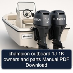 Champion Outboard 1J 1K Owners Parts Catalog PDF