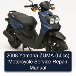 2008 Yamaha Zuma (50CC) Motorcycle Service Repair Workshop Manual PDF